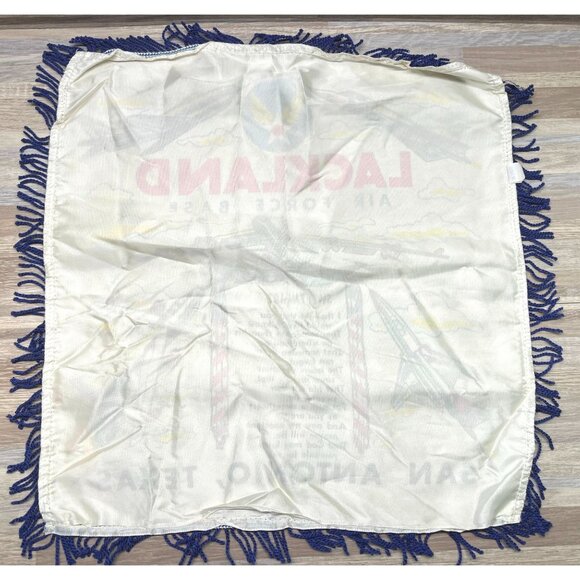 Vintage Lackland Air Force Base Pillow Cover Sweetheart Poem San Antonio TX - Picture 2 of 10